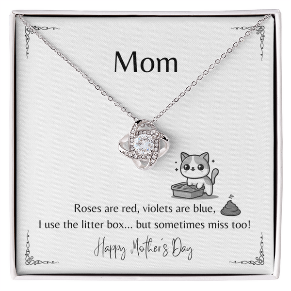 Roses are Red - Love Knot Necklace