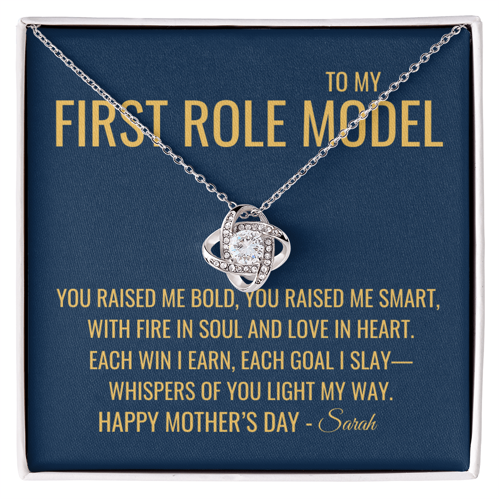 You Raised Me Bold Necklace - Gift from Daughter To Mom, Mothers day Gift, Mom and Daughter, Gift for Mom, Gift for Mommy, Christmas Gift
