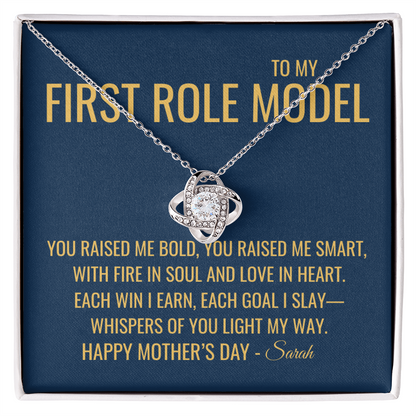 You Raised Me Bold Necklace - Gift from Daughter To Mom, Mothers day Gift, Mom and Daughter, Gift for Mom, Gift for Mommy, Christmas Gift