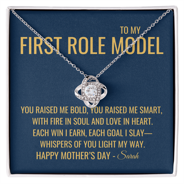 You Raised Me Bold Necklace - Gift from Daughter To Mom, Mothers day Gift, Mom and Daughter, Gift for Mom, Gift for Mommy, Christmas Gift