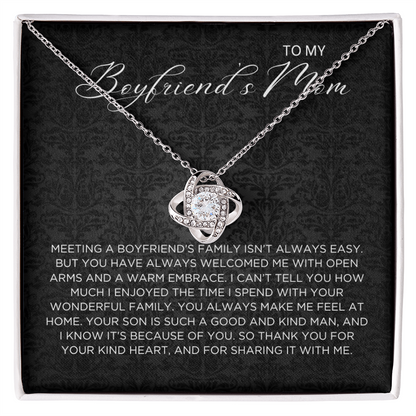 Boyfriend's family Necklace - Gift from Girlfriend To Boyfriend's Mom, gift from girlfriend, gift for Boyfriend's Mom