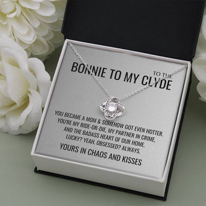 Yours in chaos and kisses Necklace - Mother's Day Gifts for Wife, Gift for Her, Valentines Gift, Keepsake Card Ready To Give Gift In Box