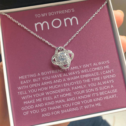 Boyfriend's family Necklace - Gift from Girlfriend To Boyfriend's Mom, gift from girlfriend, gift for Boyfriend's Mom
