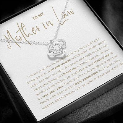 Strong Women Necklace - Gift from Wife to my Mom, gift from daughter in law, gift for Mother in Law