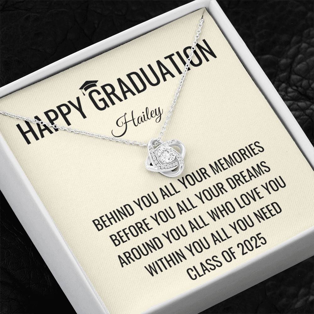 Behind You - Graduation Gift For Daughter, Personalized Graduation, Jewelry For College, Senior Graduation, Graduation Gift For Her