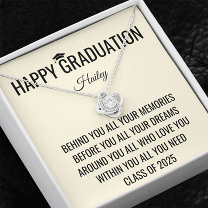 Behind You - Graduation Gift For Daughter, Personalized Graduation, Jewelry For College, Senior Graduation, Graduation Gift For Her