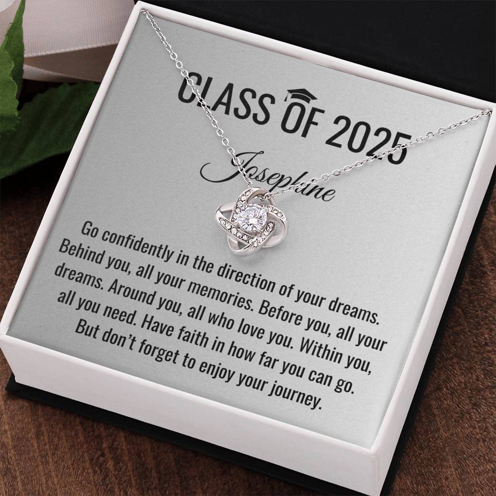 Go Confidently Necklace - Graduation Gift, Graduation Gift for her, Graduation Necklace, Personalized Graduation Gift, PHD Graduation