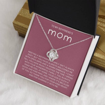 Boyfriend's family Necklace - Gift from Girlfriend To Boyfriend's Mom, gift from girlfriend, gift for Boyfriend's Mom