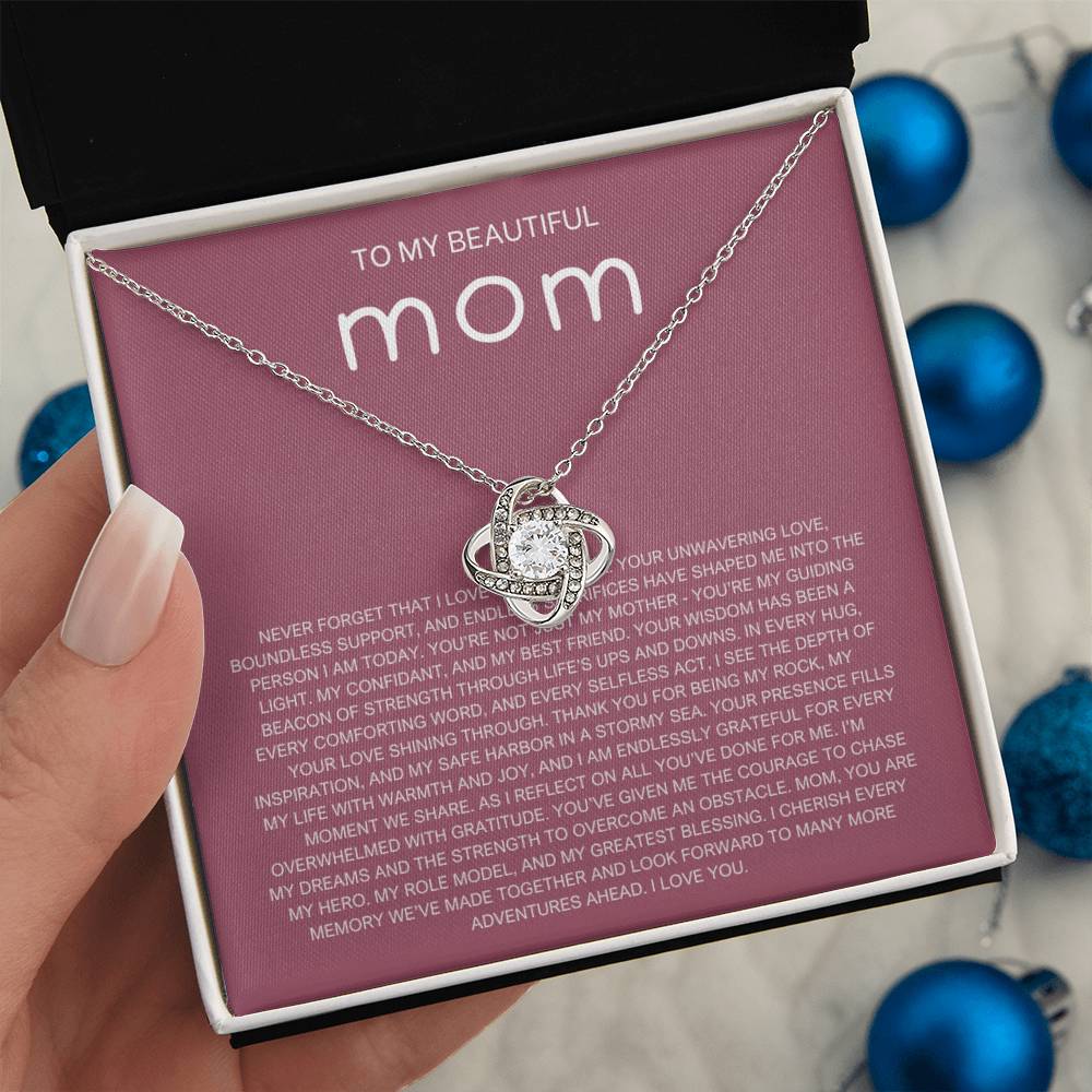 Never Forget Necklace - Gift from Daughter To Mom, gift from daughter, gift for mom, mom and daughter, gift for mommy