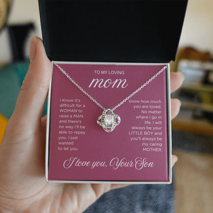 Raise a Man Necklace - Gift from Son To Mom, gift from Son, gift for mom, mom and son, gift for mommy