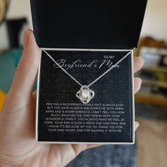 Boyfriend's family Necklace - Gift from Girlfriend To Boyfriend's Mom, gift from girlfriend, gift for Boyfriend's Mom