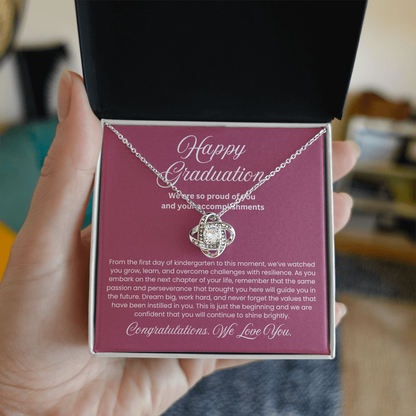 We are Proud Necklace - Mother Daughter Gift, Daughter Graduation Gift, High School, College Graduate