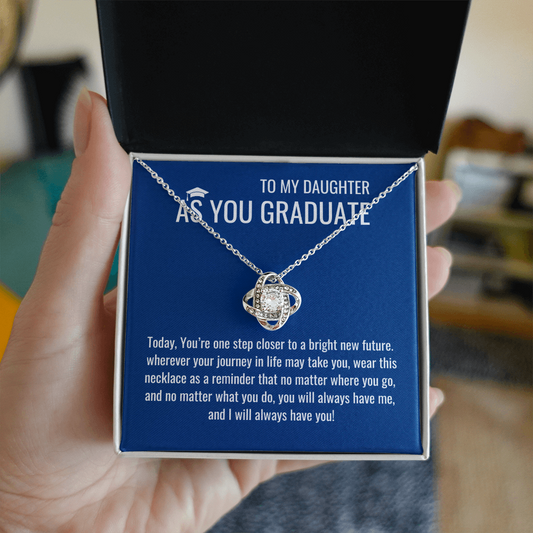 As A Graduate Necklace - Mother Daughter Gift, Daughter Graduation Gift, High School, College Graduate