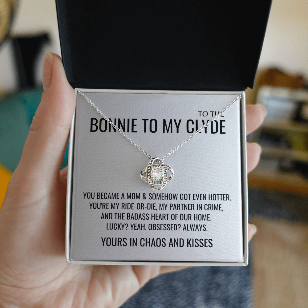 Yours in chaos and kisses Necklace - Mother's Day Gifts for Wife, Gift for Her, Valentines Gift, Keepsake Card Ready To Give Gift In Box