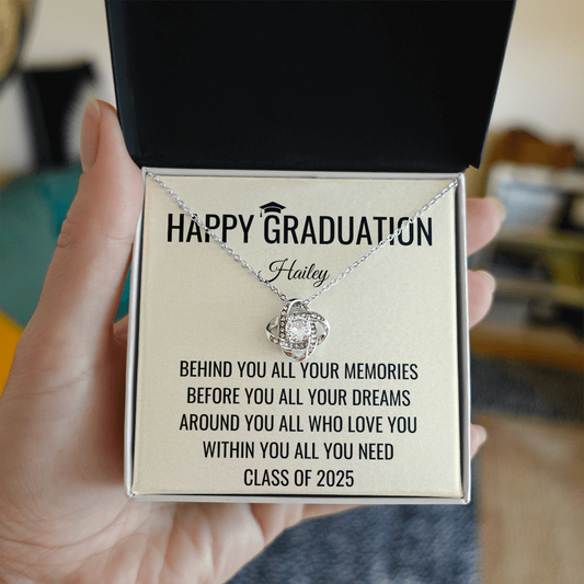 Behind You - Graduation Gift For Daughter, Personalized Graduation, Jewelry For College, Senior Graduation, Graduation Gift For Her