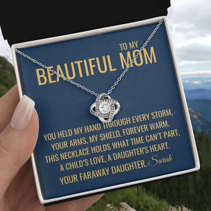My Shield Necklace - Gift from Daughter To Mom, Mothers day Gift, Mom and Daughter, Gift for Mom, Gift for Mommy, Christmas Gift