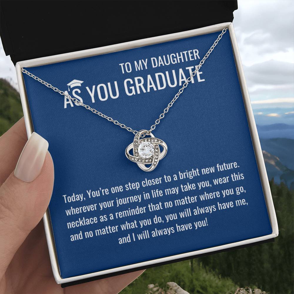 As A Graduate Necklace - Mother Daughter Gift, Daughter Graduation Gift, High School, College Graduate