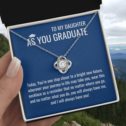As A Graduate Necklace - Mother Daughter Gift, Daughter Graduation Gift, High School, College Graduate