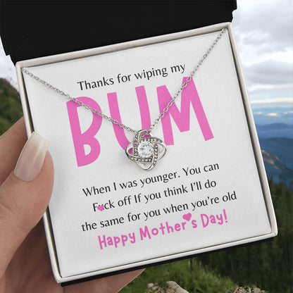 Bum- Love Knot Necklace