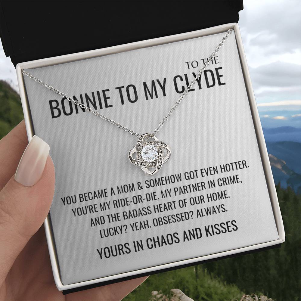 Yours in chaos and kisses Necklace - Mother's Day Gifts for Wife, Gift for Her, Valentines Gift, Keepsake Card Ready To Give Gift In Box