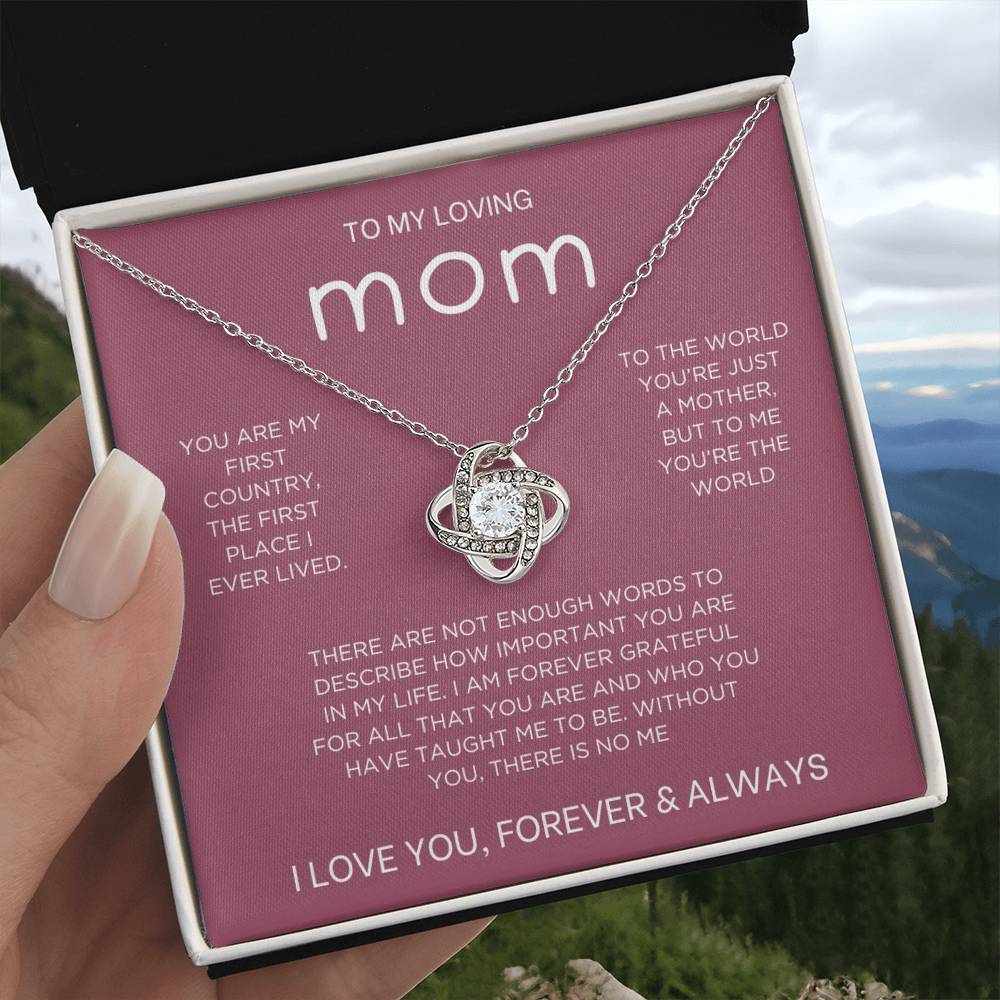 Forever & Always Necklace - Gift from Daughter To Mom, gift from daughter, gift for mom, mom and daughter, gift for mommy