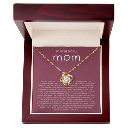 Never Forget Necklace - Gift from Daughter To Mom, gift from daughter, gift for mom, mom and daughter, gift for mommy