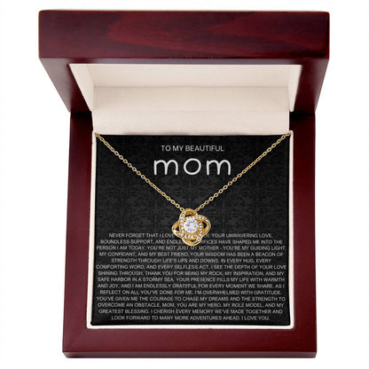 Never Forget Necklace - Gift from Daughter To Mom, gift from daughter, gift for mom, mom and daughter, gift for mommy
