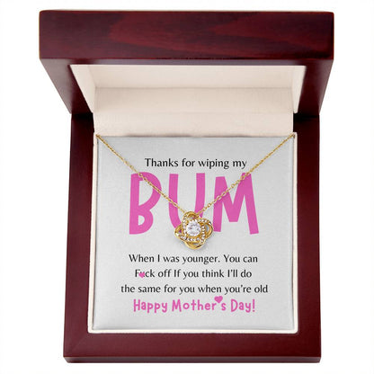 Bum- Love Knot Necklace
