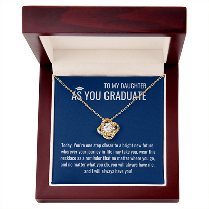 As A Graduate Necklace - Mother Daughter Gift, Daughter Graduation Gift, High School, College Graduate