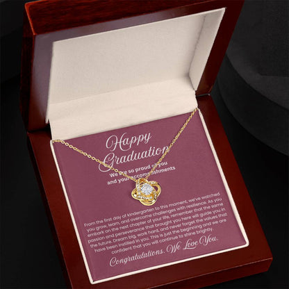 We are Proud Necklace - Mother Daughter Gift, Daughter Graduation Gift, High School, College Graduate