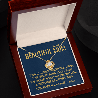 My Shield Necklace - Gift from Daughter To Mom, Mothers day Gift, Mom and Daughter, Gift for Mom, Gift for Mommy, Christmas Gift