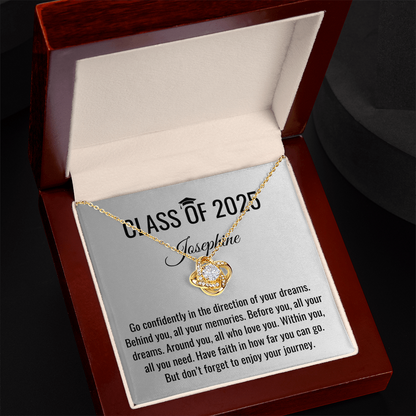 Go Confidently Necklace - Graduation Gift, Graduation Gift for her, Graduation Necklace, Personalized Graduation Gift, PHD Graduation