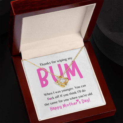 Bum- Love Knot Necklace