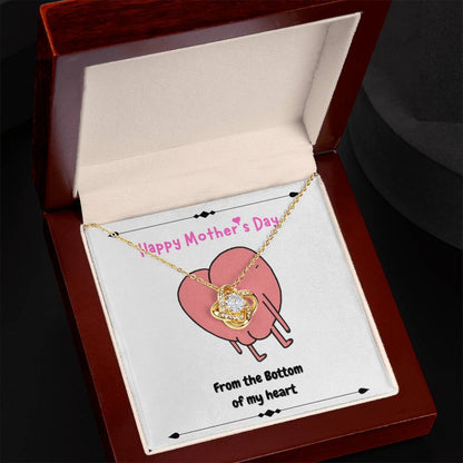 Bottom of my Heart - Love Knot Necklace
