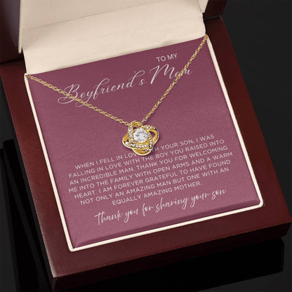 Sharing Your Son Necklace - Gift from Girlfriend To Boyfriend's Mom, gift from girlfriend, gift for Boyfriend's Mom