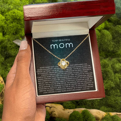 Never Forget Necklace - Gift from Daughter To Mom, gift from daughter, gift for mom, mom and daughter, gift for mommy