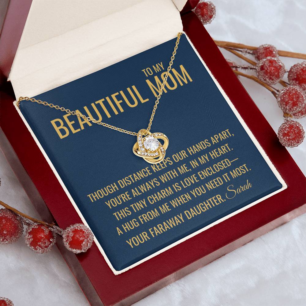 Our Hands Apart Necklace - Gift from Daughter To Mom, Mothers day Gift, Mom and Daughter, Gift for Mom, Gift for Mommy, Christmas Gift