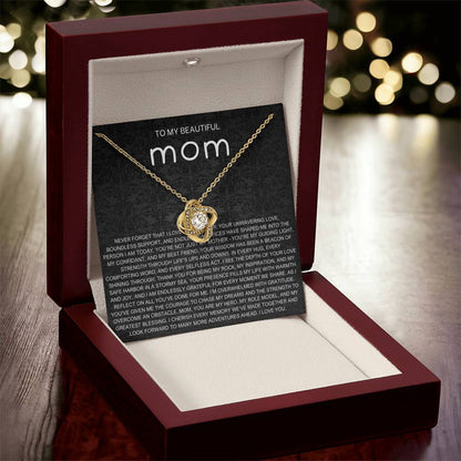 Never Forget Necklace - Gift from Daughter To Mom, gift from daughter, gift for mom, mom and daughter, gift for mommy