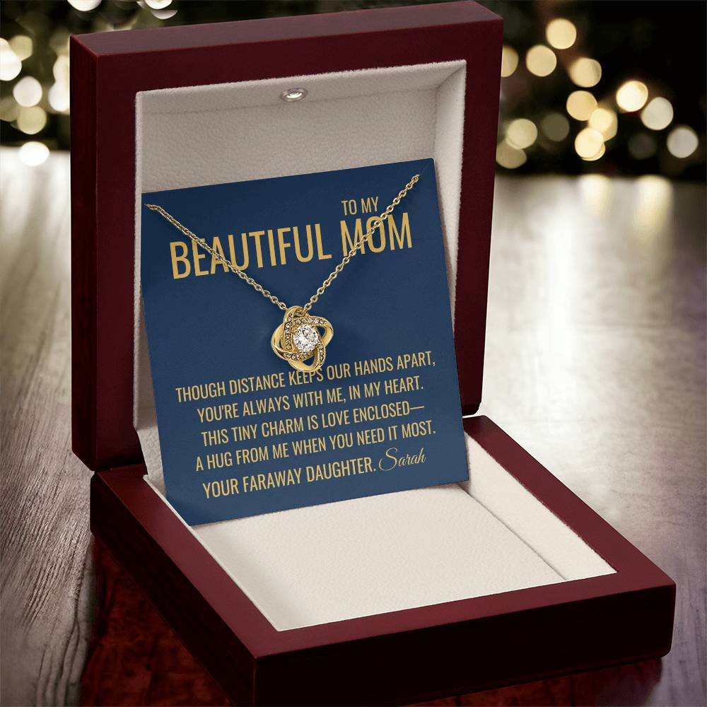 Our Hands Apart Necklace - Gift from Daughter To Mom, Mothers day Gift, Mom and Daughter, Gift for Mom, Gift for Mommy, Christmas Gift