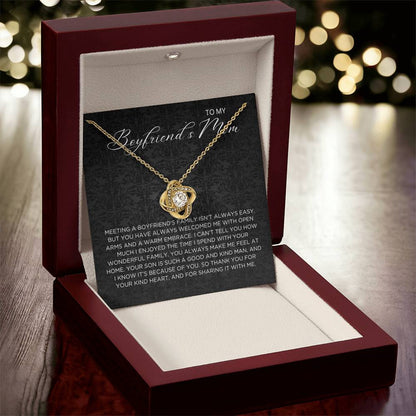 Boyfriend's family Necklace - Gift from Girlfriend To Boyfriend's Mom, gift from girlfriend, gift for Boyfriend's Mom
