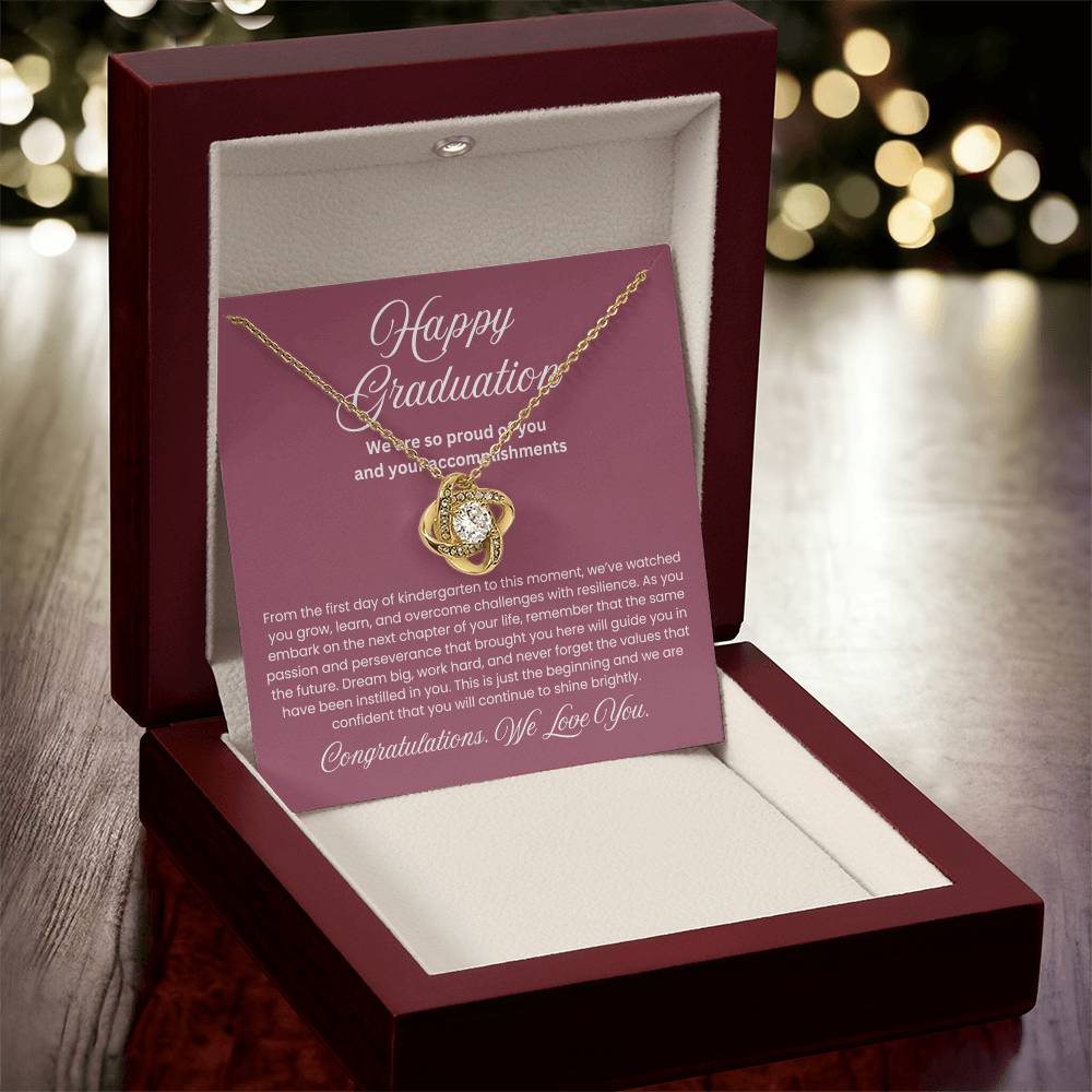 We are Proud Necklace - Mother Daughter Gift, Daughter Graduation Gift, High School, College Graduate