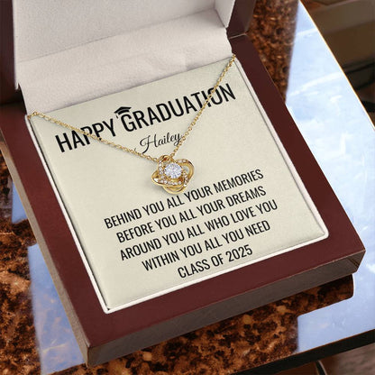 Behind You - Graduation Gift For Daughter, Personalized Graduation, Jewelry For College, Senior Graduation, Graduation Gift For Her