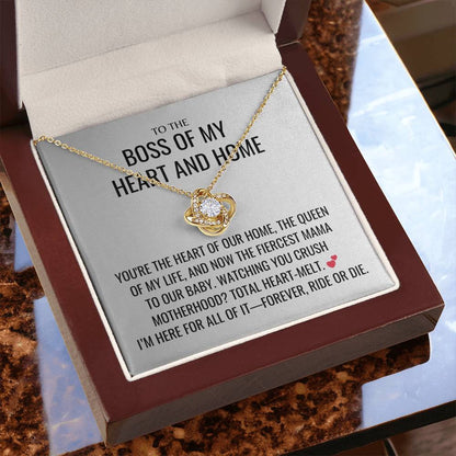 Total Heart-Melt Necklace - Mother's Day Gifts for Wife, Gift for Her, Valentines Gift, Keepsake Card Ready To Give Gift In Box