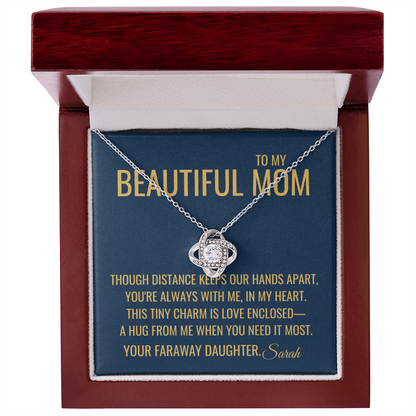 Our Hands Apart Necklace - Gift from Daughter To Mom, Mothers day Gift, Mom and Daughter, Gift for Mom, Gift for Mommy, Christmas Gift