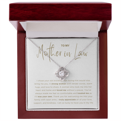 Strong Women Necklace - Gift from Wife to my Mom, gift from daughter in law, gift for Mother in Law