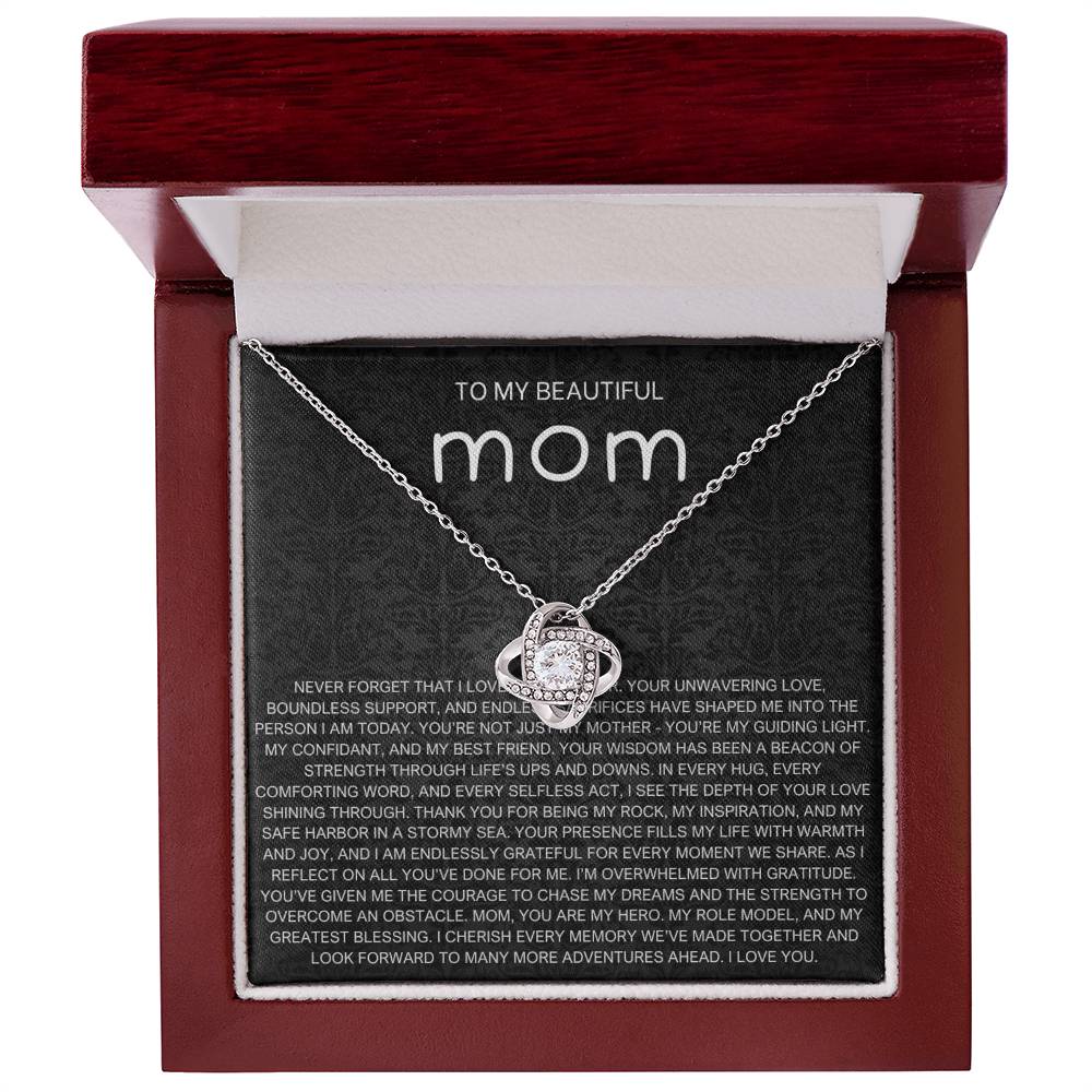 Never Forget Necklace - Gift from Daughter To Mom, gift from daughter, gift for mom, mom and daughter, gift for mommy
