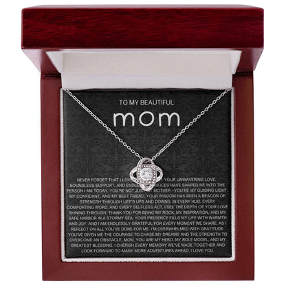 Never Forget Necklace - Gift from Daughter To Mom, gift from daughter, gift for mom, mom and daughter, gift for mommy