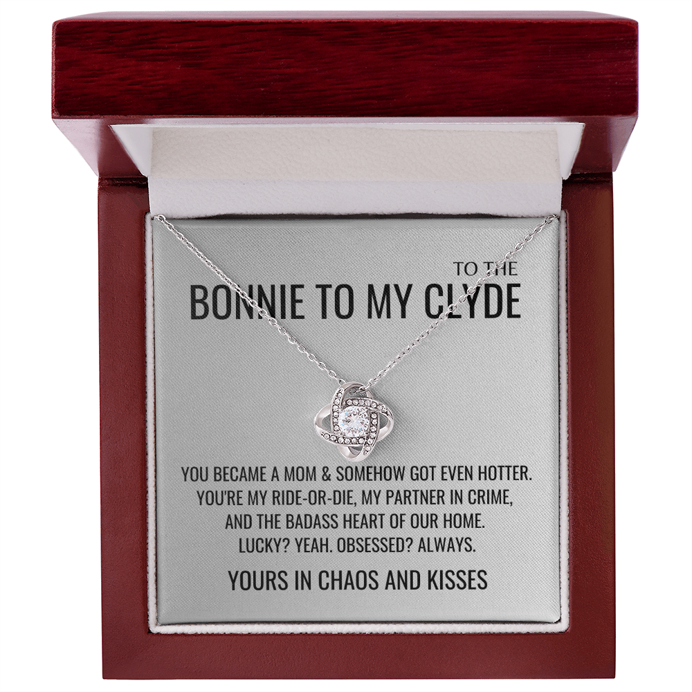 Yours in chaos and kisses Necklace - Mother's Day Gifts for Wife, Gift for Her, Valentines Gift, Keepsake Card Ready To Give Gift In Box