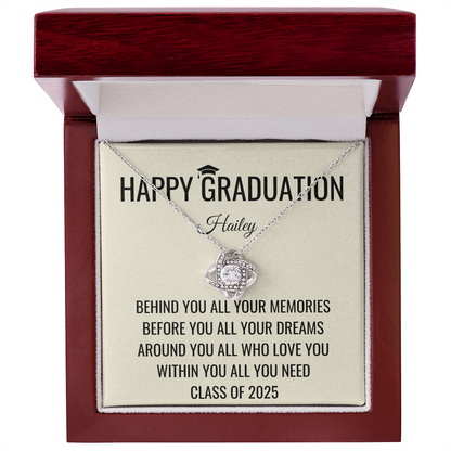 Behind You - Graduation Gift For Daughter, Personalized Graduation, Jewelry For College, Senior Graduation, Graduation Gift For Her