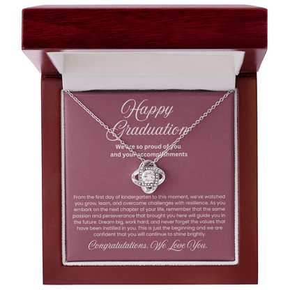 We are Proud Necklace - Mother Daughter Gift, Daughter Graduation Gift, High School, College Graduate